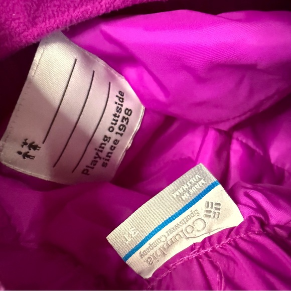 Columbia Magenta Snowsuit Bib - Picture 3 of 6